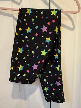 Dori Creations Girls Black Star Print Leggings Sz 7